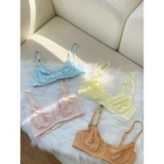 Candy lưới set nội y bra lưới mịn có gọng mút thiết kế timin workshop