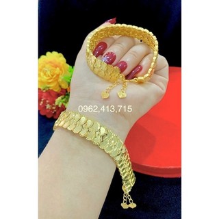 Lắc tay cưới mạ vàng 24 cao cấp mẫu mới về