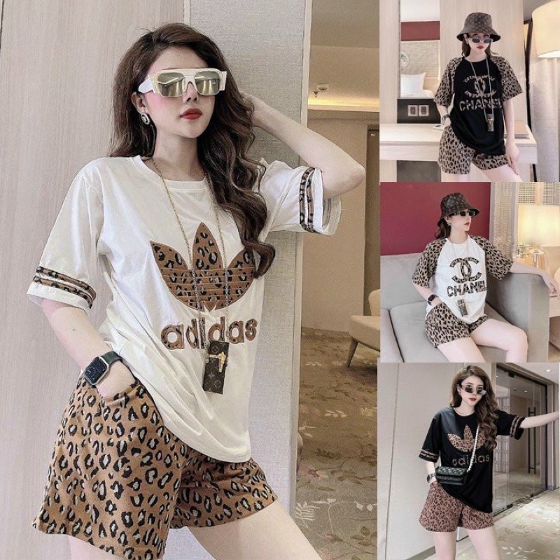 sét bộ short thun thêu CN, ADD
