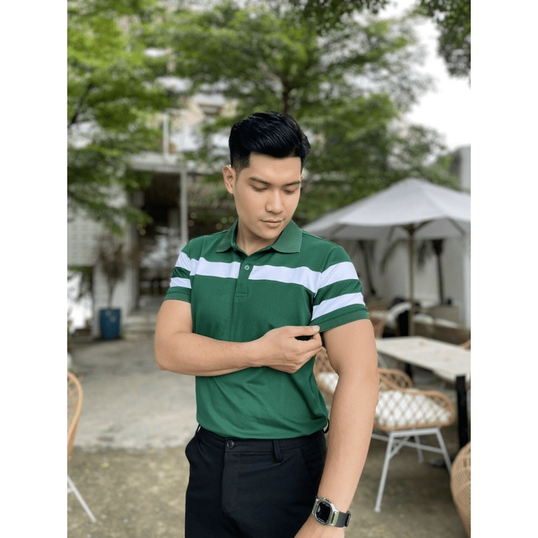 Áo Thun Nam Polo Vải Cotton Co Giãn Tốt In Màu Form Chuẩn Lịch Lãm NEW UNISEX