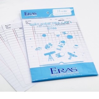 Giấy kiểm tra cấp 1 eras e750 15 tờ đôi