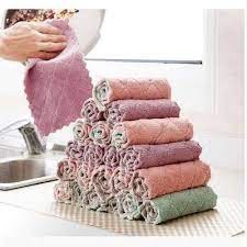 COMBO 10 Khăn lau bếp đa năng 2 mặt siêu thấm nước