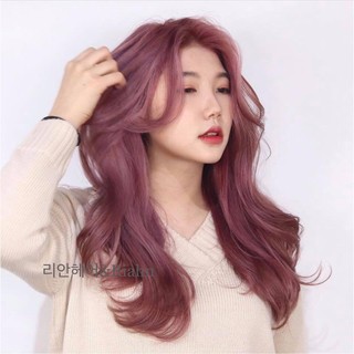 combo nhuộm hồng tím kèm oxi trợ dưỡng nên từ nền 9-10