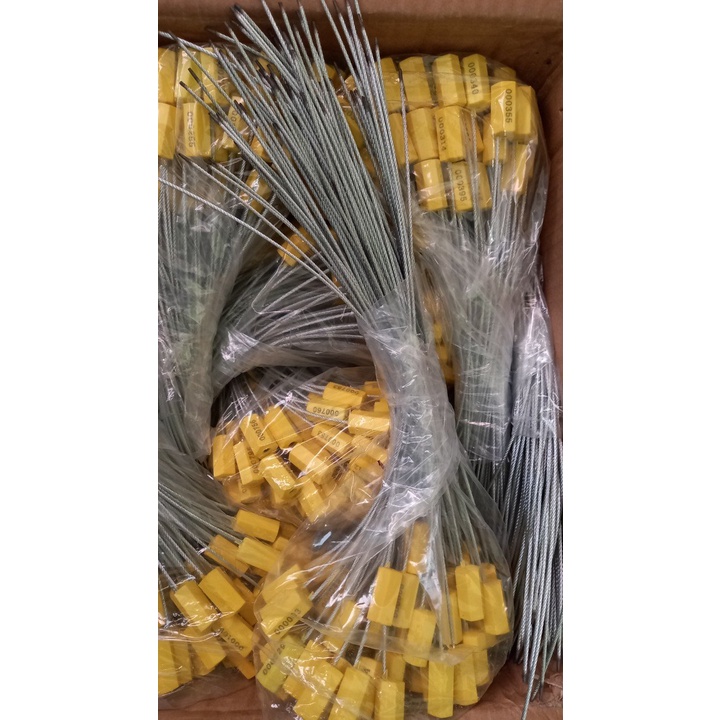 Seal cáp / Seal chì dây cáp rút 30cm / Kẹp chì dây niêm phong container,niêm phong cửa xe có seri