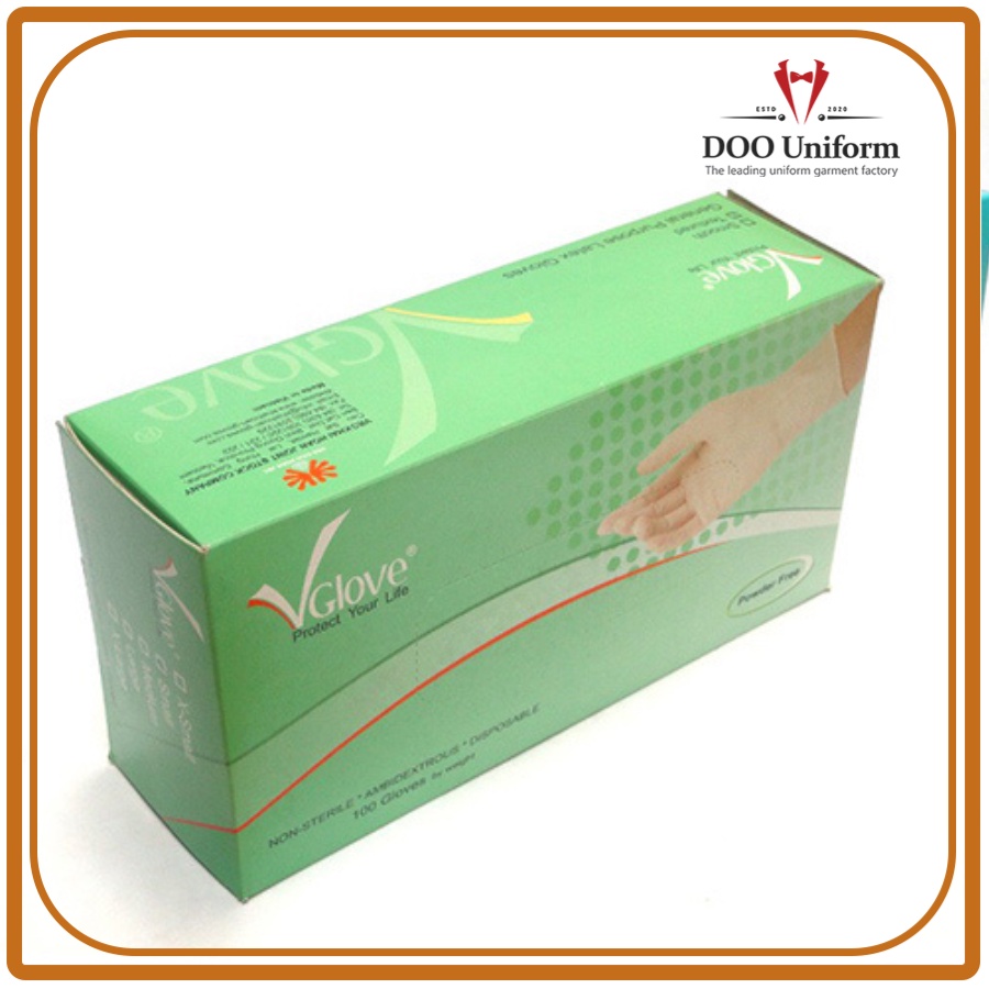 Găng tay y tế Vglove dài 24cm không bột