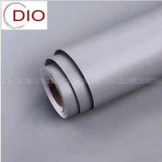 Giấy dán tường trơn MÀU XÁM phòng ngủ 10m màu pastel  có keo sẵn Dio