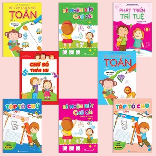 Sách bộ 8 cuốn bé học iq cho trẻ 4-5 tuổi