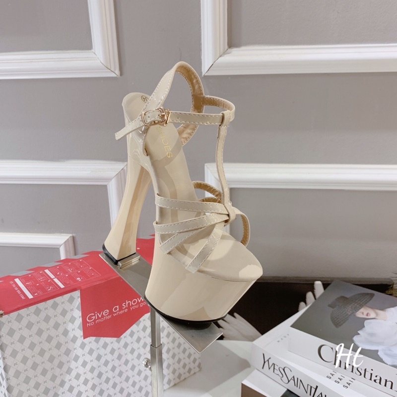 ☘️ AN SHOES❄Sangdalhoa hậu thời trang gót trụ 18cm. Hàng quảng châu full box. HÀNG CÓ SẴN