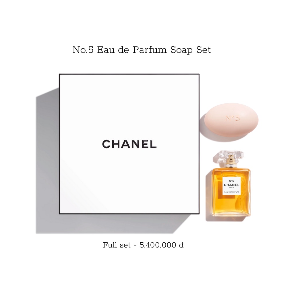 [Chính hãng - Gift Set - Made in France] Set Chanel No.5 Eau de Parfum Soap