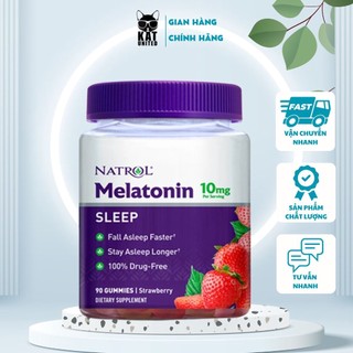  Kẹo Ngủ Ngon Natrol Gummies Melatonin Mỹ Giúp Ngủ Ngon Dễ Nhai Thơm Ngon 10mg 180 Viên 