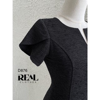 Đầm công sở tôn dángmia đen_REAL