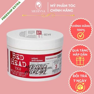 Mặt nạ ủ tóc tigi bed head treatment đỏ phục hồi tóc hư tổn cấp 3, ngăn ngừa gãy rụng xơ rối, ngăn ngừa gãy rụng 200ml