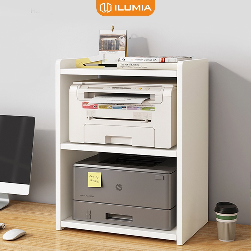 Kệ gỗ để đồ đa năng ILUMIA sắp xếp tài liệu máy in - GP193