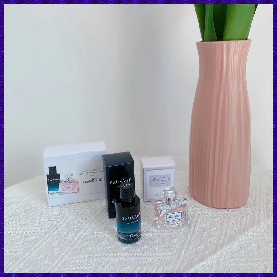 Set Nước Hoa Sephora Beauty Insider: Nước Hoa Nam Dior Sauvage EDP 10ml + Nước Hoa Nữ Miss Dior EDP 5ml