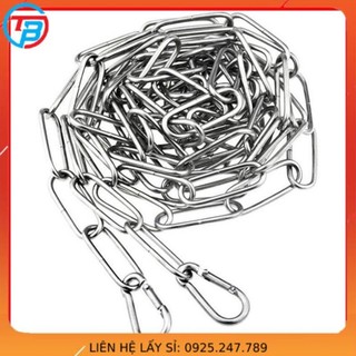 Dây phơi quần áo inox 304 - dây xích inox 304 4mm treo quần áo tiện dụng