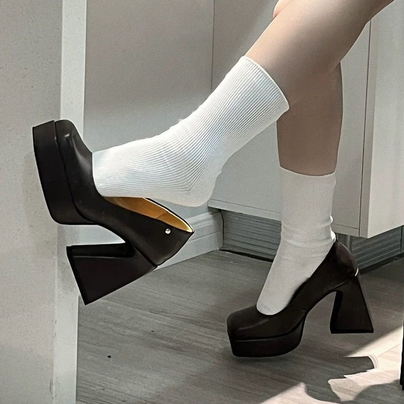 Giày Cao Gót Thiết Kế Phong Cách Âu Mỹ Cá Tính