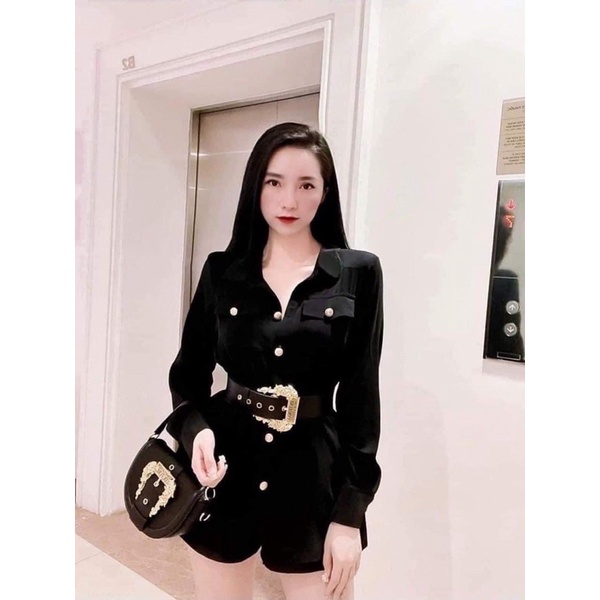 TÚI VERSACE NỬA VẦNG TRĂNG ĐEN HÀNG CHÍNH HÃNG