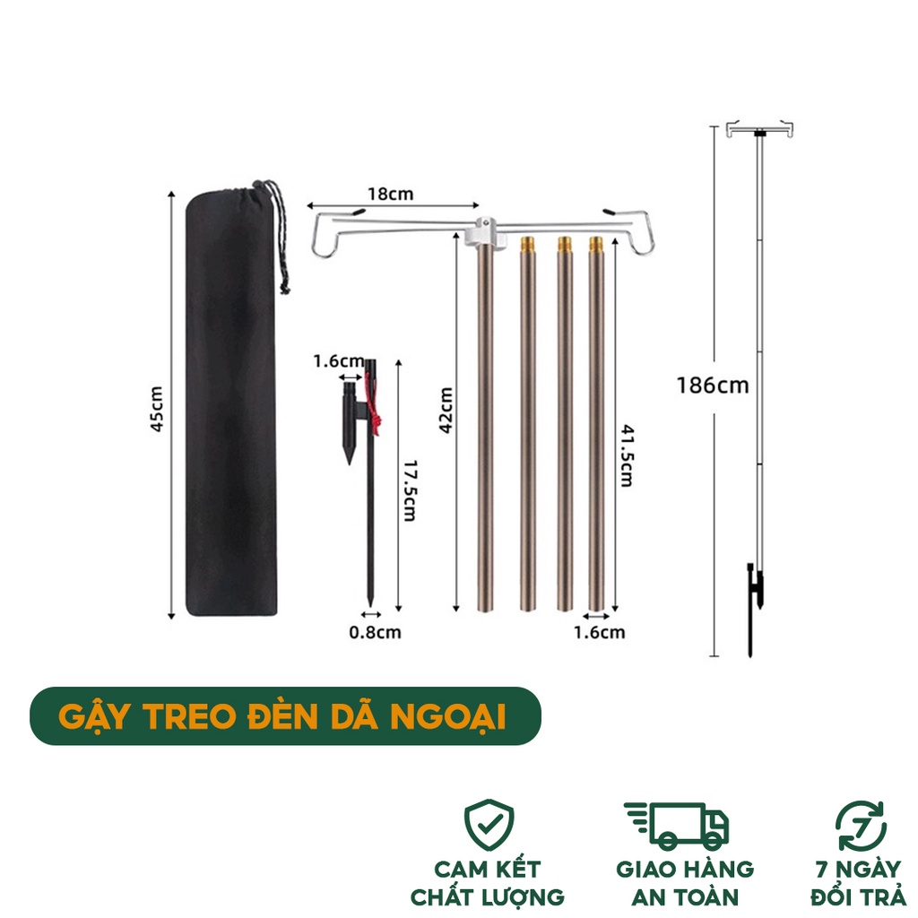 Gậy Treo Đèn Dã Ngoại