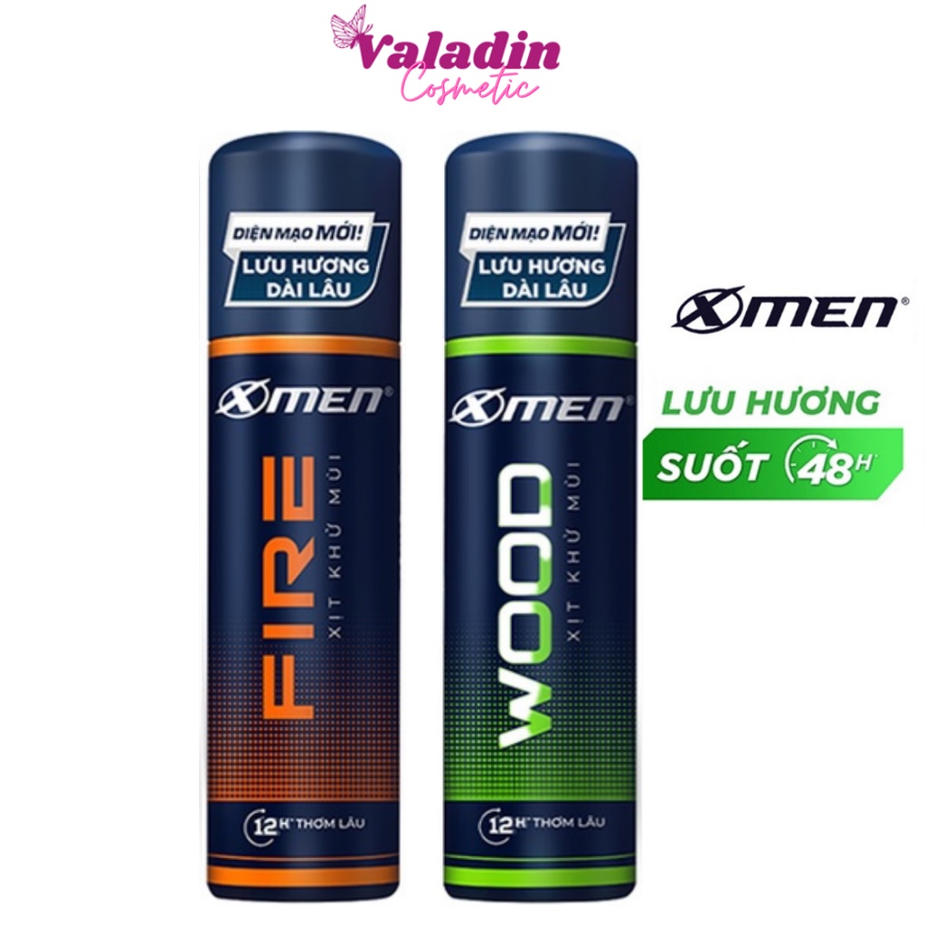 Xịt khử mùi nước hoa nam Xmen 140ml / Sịt khử mùi X men