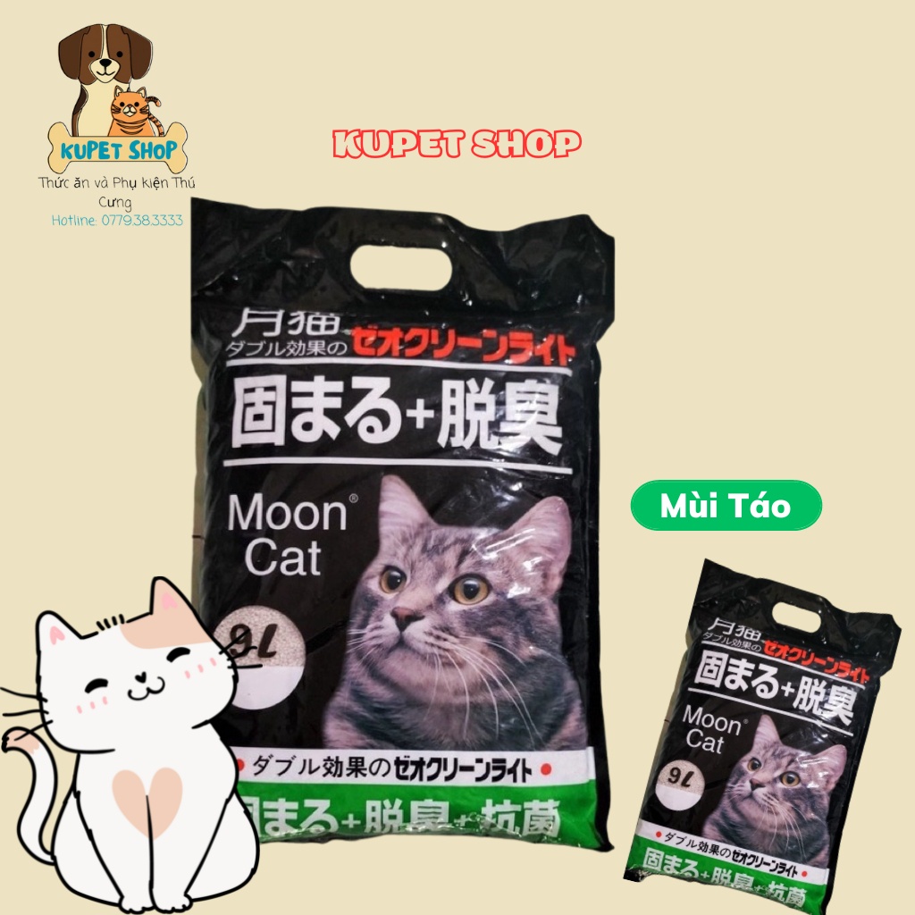Cát vệ sinh cho mèo nhật đen MoonCat 9L -KuPetShop