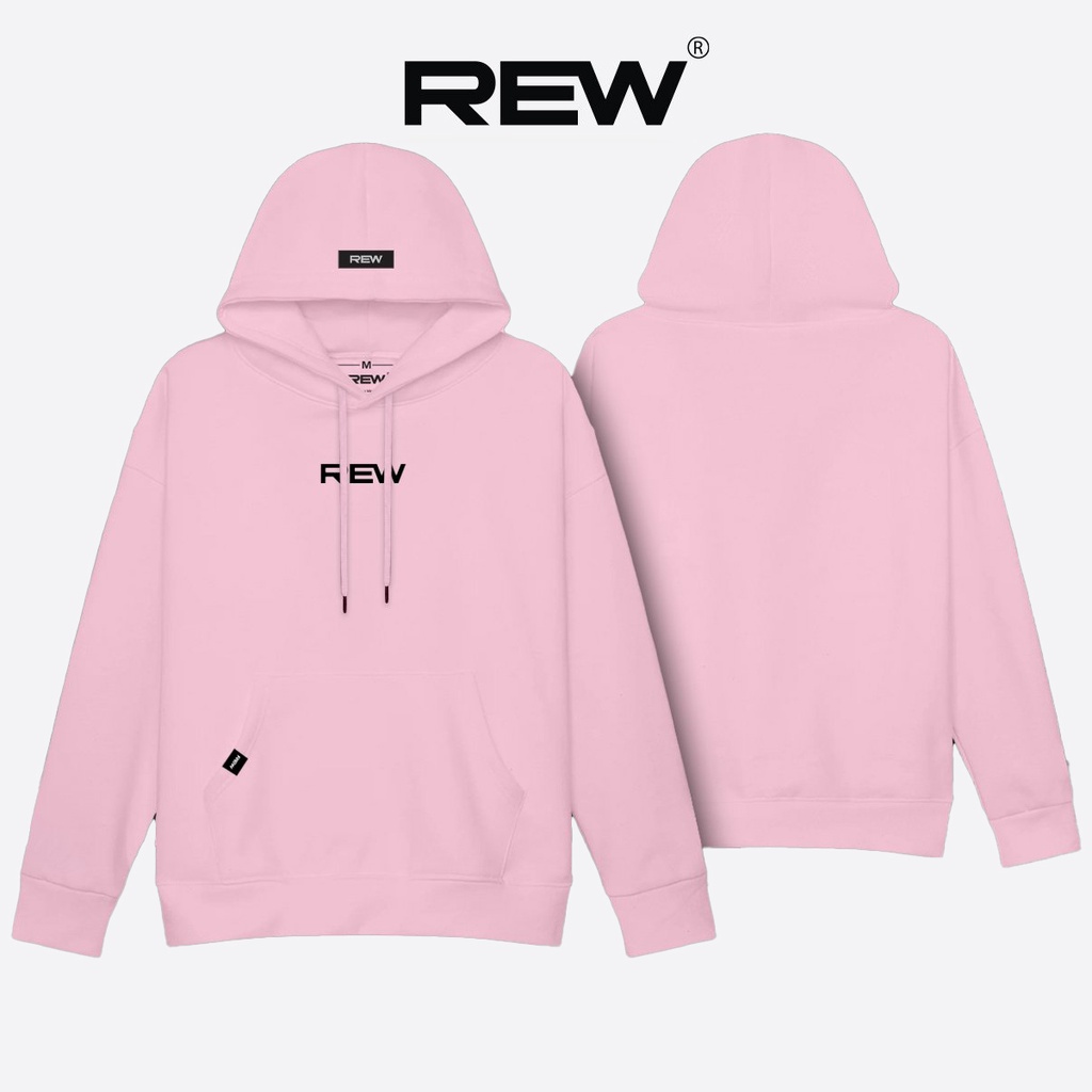 Áo Hoodie mỏng trơn mặc mùa hè nhiều màu Form rộng loại mỏng 100% Cotton REW