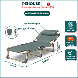 Giường gấp văn phòng Pehouse tùy chỉnh độ ngả đầu khung thép chịu lực lớn