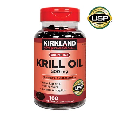 Dầu nhuyễn thể Omega3 Krill Oil của Mỹ