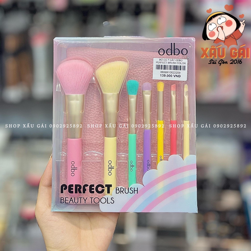 Bộ Cọ 7 Cây ODBO Perfect Brush Beauty Tools