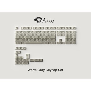 Set keycap AKKO Warm Gray (PBT Double-Shot / Cherry profile / 132 nút)