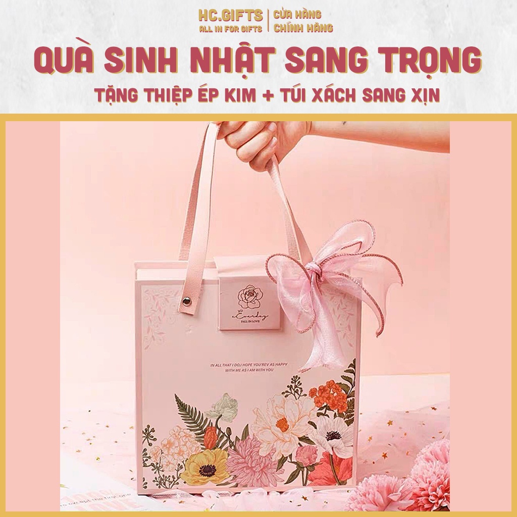 quà sinh nhật cho nữ , quà hộp nước hoa và son chính hãng sang trọng ý nghĩa HC GIFTS