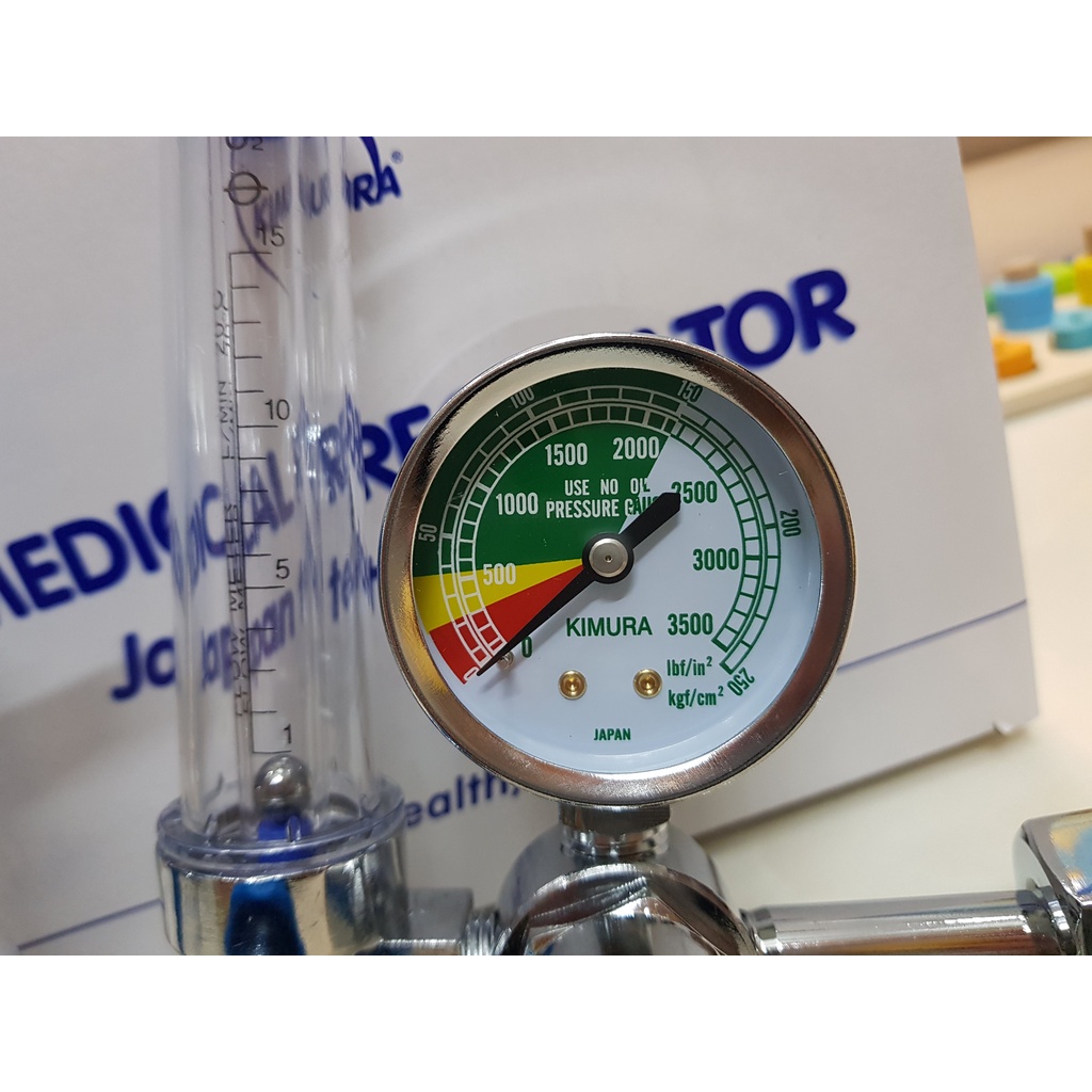 Đồng hồ oxy gắn bình khí oxy A6 Kimura