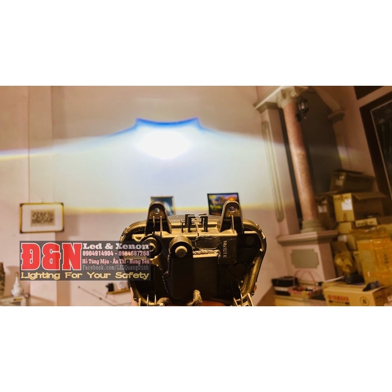 Bi Cầu LED B11 Cho Yamaha Exciter 155VVA/2020 Cắm Jack Zin + Rơ Le Dây Nguồn, Thiên Thần, Mắt Quỷ