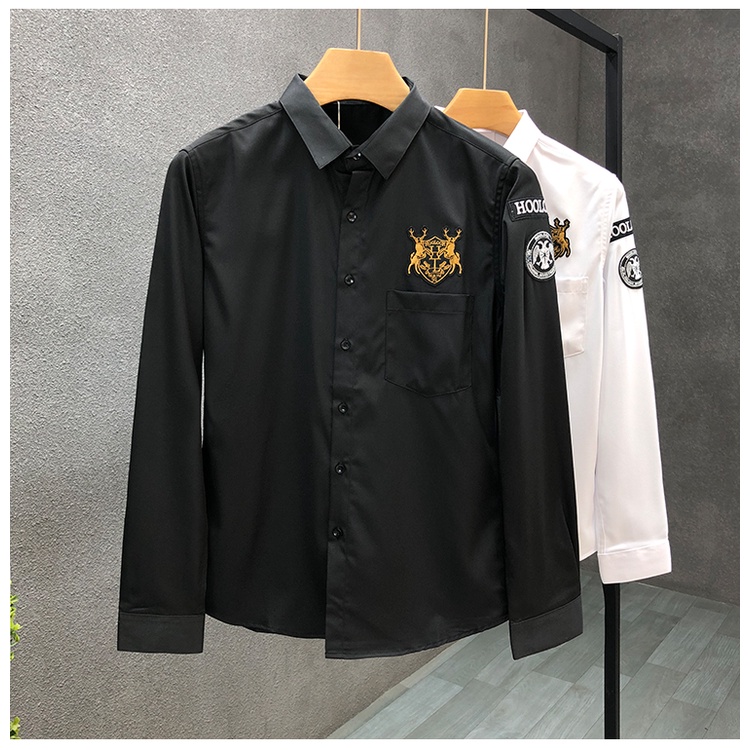 Áo sơ mi nam lụa HOOLOOK SHIRT - GS20