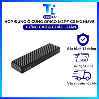 Box đựng ổ cứng SSD M2 Orico M2PF-C3 to Type C tốc độ cao 5Gbps, Vỏ nhôm cứng cáp Chính hãng - Bảo hành 12 tháng