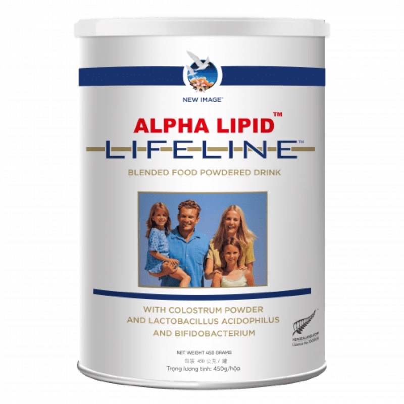 Sữa non Alpha Lipid Lifeline New Zealand 450g chính hãng date mới