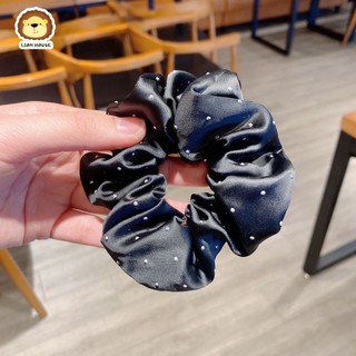 Cột tóc/Scrunchies vải lụa đính hạt [LH1764] Nữ tính, sang trọng