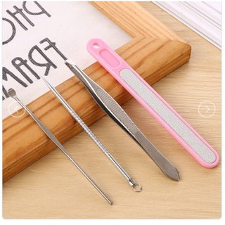 Bộ nặn mụn đầu đen 4 món 8 đầu