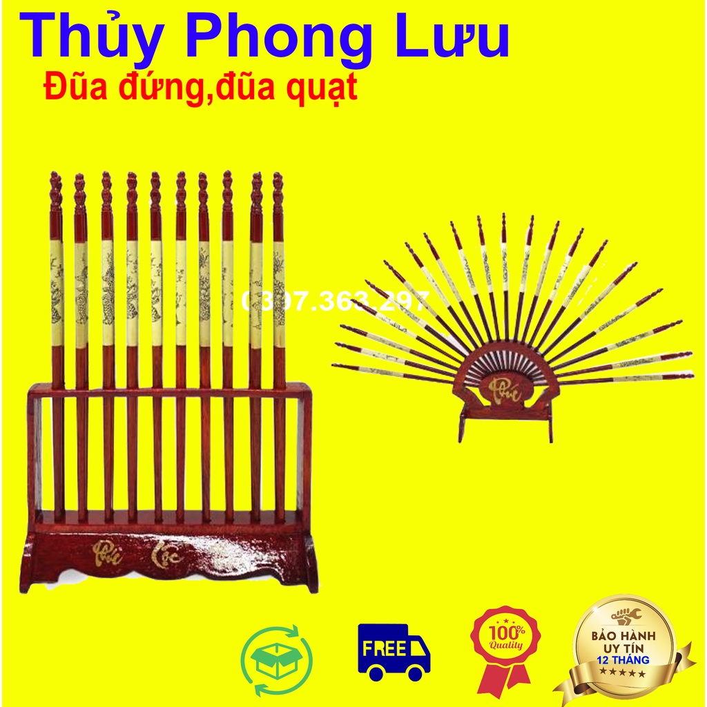 Đũa thờ gia tiên bày trang trí gỗ phong thủy