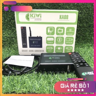 Chuyển quang Kiwi KA08 điều chỉnh BASS TREBLE BẰNG REMOTE