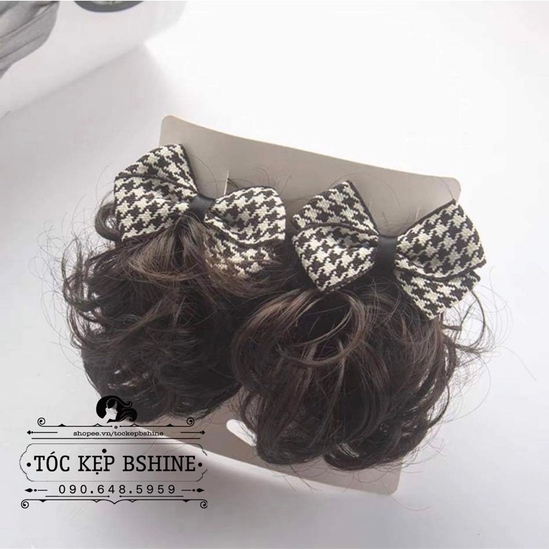 Kẹp tóc nơ xinh tóc giả cho bé gái MẪU MỚI NHẤT - Hàng xuất Hàn