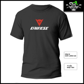 Áo thun Đen - Trắng - D@in3s3 Motorsport Biker, chất đẹp