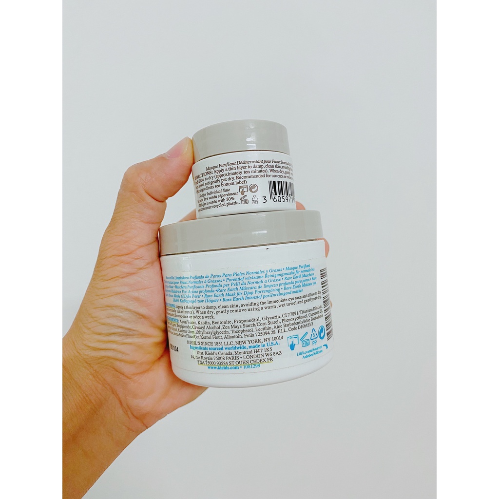 Mặt nạ đất sét giảm dầu giảm mụn Kiehl's Rare Earth Deep Pore Cleansing Masque