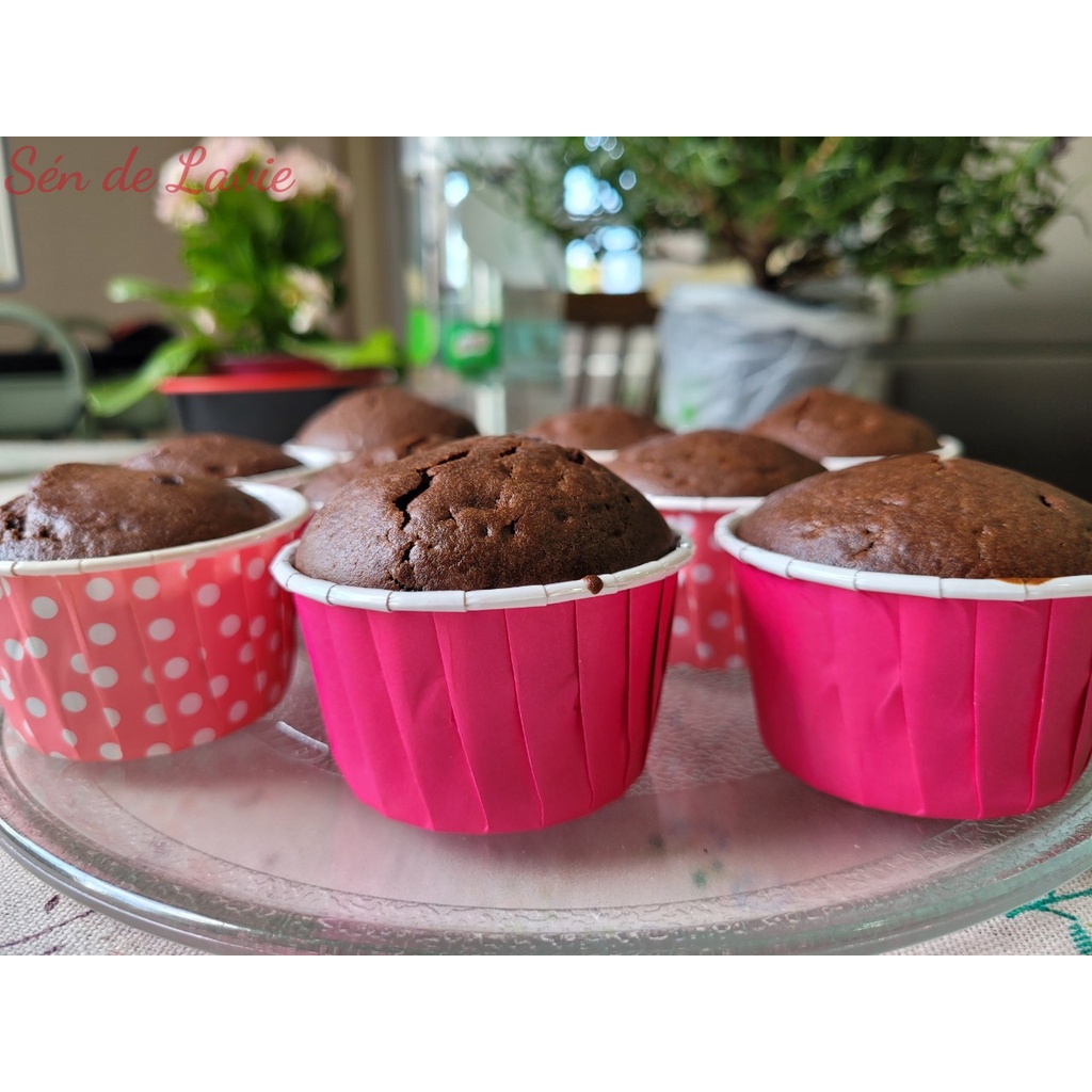 Combo Bánh Chocolate Cupcake - Cupcake sô cô la - Set bột trộn sẵn, nguyên liệu và vật dụng làm bánh