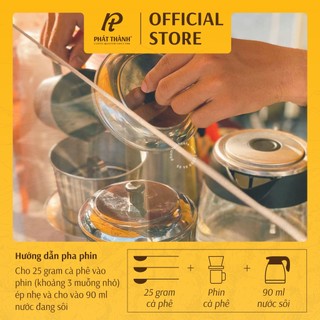 Cà phê Phát Thành xay sẵn truyền thống PT05 - CHUYÊN PHA PHIN - Gu truyền thống - Hậu đậm, thơm ấn tượng - Gói 500g
