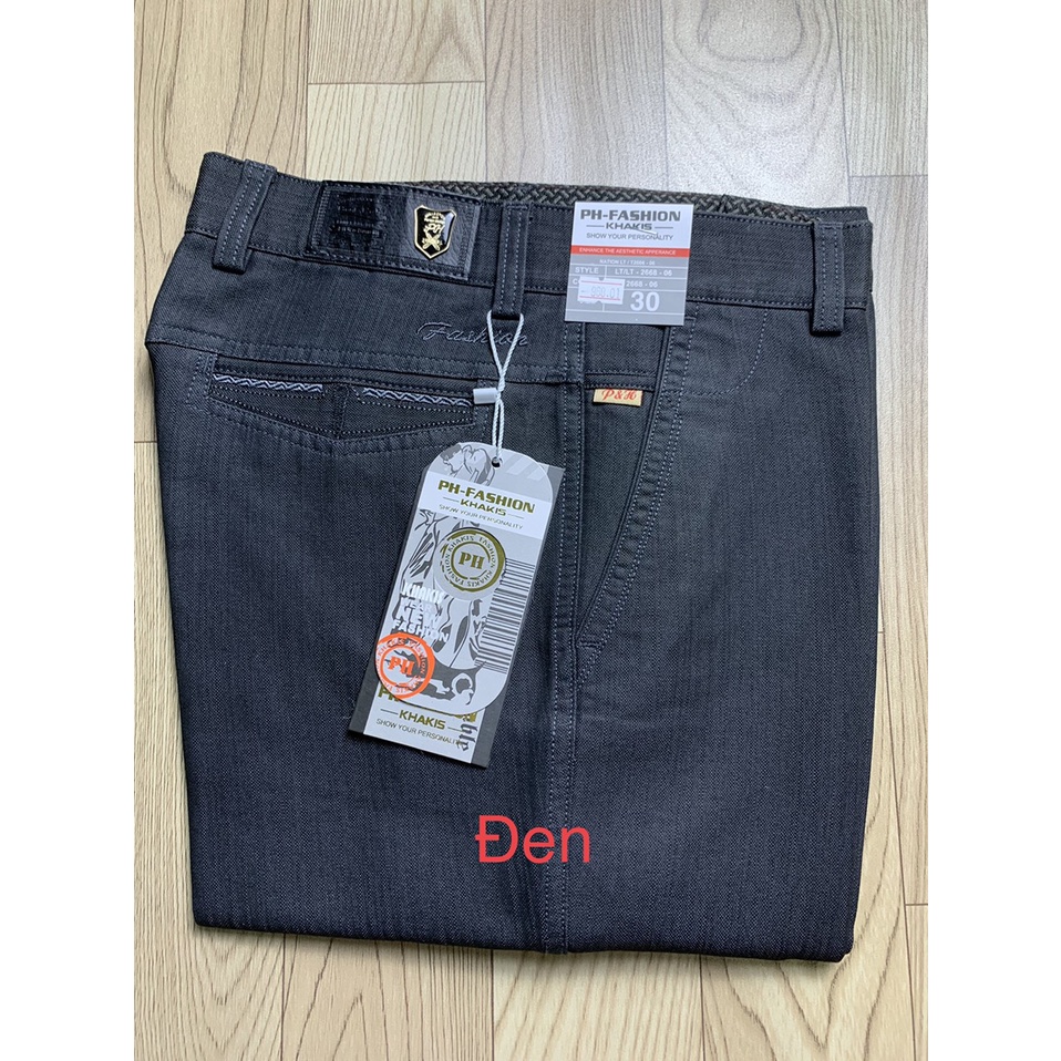 Quần kaki trung niên ống suông công sở kk968 - Xưởng may Phúc Hằng