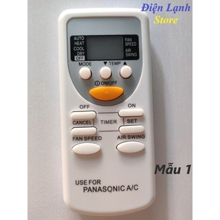 Remote máy lạnh Panasonic các loại. (Tặng kèm cặp pin).
