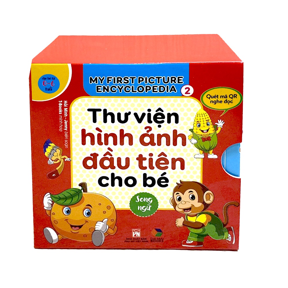 Sách - Bộ Hộp Thư Viện Hình Ảnh Đầu Tiên Cho Bé Từ 0 6 Tuổi Song Ngữ Việt Anh - Tập 2