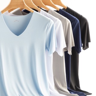 Áo Thun Thể Thao Ngắn Tay Cổ Chữ V Chất Vải Khô Thoáng Nhanh Thời Trang Xuân Hè Cho Nam Size M-5XL