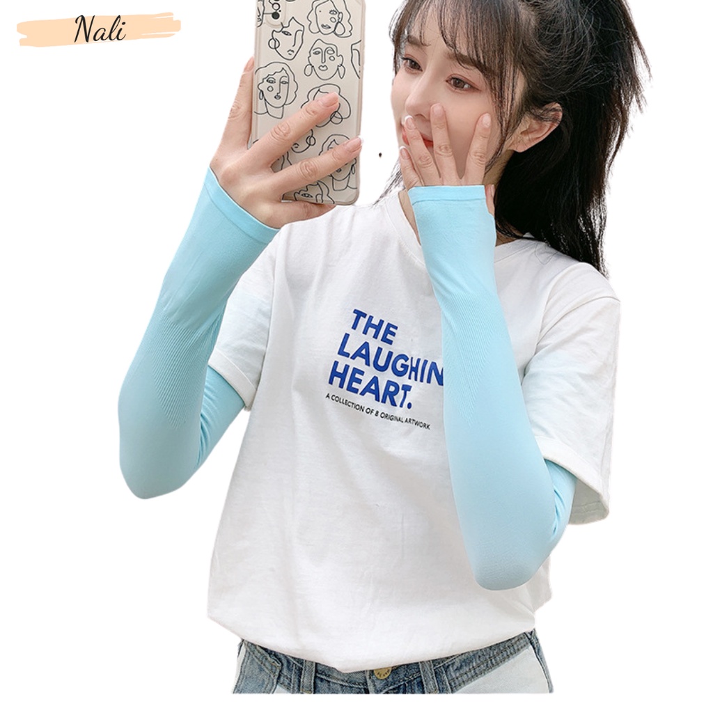 Găng tay chống nắng xỏ ngón Let's Slim cho nam nữ NL081