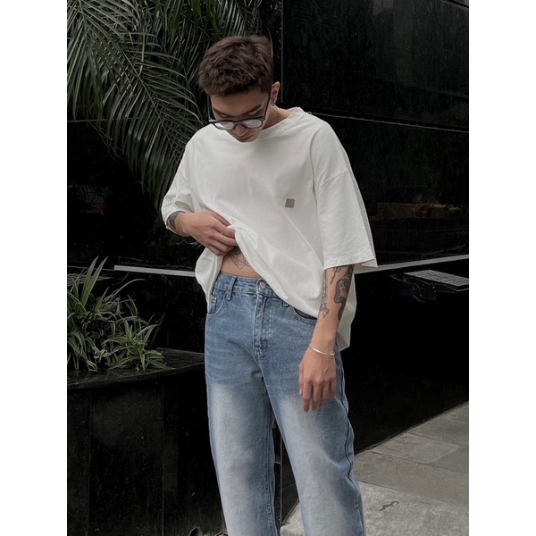 Quần jeans unisex suông cao cấp Q139 by COCCACH